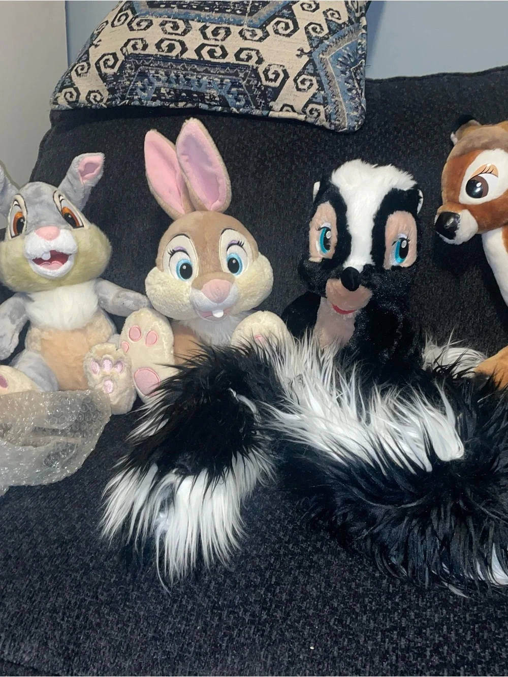 Disney's Bambi character plush set. Flower and Friend Owl hard to find.